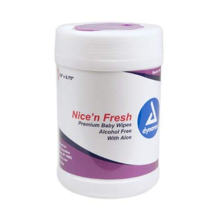 DYNAREX Baby Wipe Nice'n Fresh Canister Aloe (#1313, Sold Per Case)