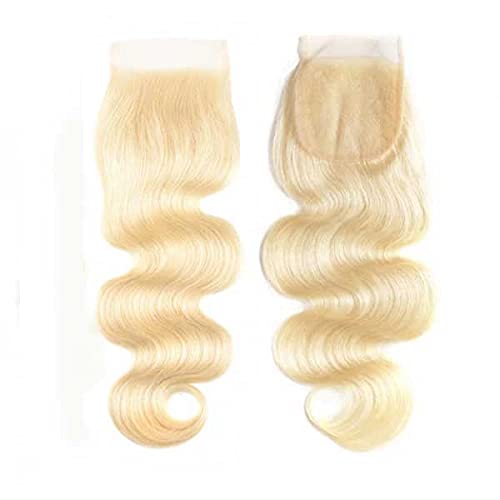 Miniatura 4 de Extensiones de cabello ondulado virgen, color 1B, densidad 130%, cierre de encaje suizo, suave con piezas de cierre en la parte superior