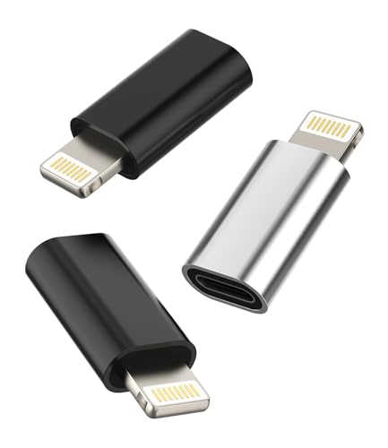 Adattatore Lightning Ricarica3pack USB C Femmina A Per IPhone14 Pro Cavo Type-c Jack Caricabatterie Per Apple MFI Certified Tipo C Presa Adapter iPad Rapida Caricatore Adattatori Convertitore tp-to-L