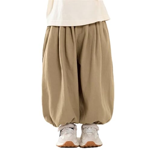 Kids Thin Lantern Pants Solid Loose Harem Pants Comfortable Boys Girls Trousers