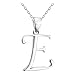SOFIA MILANI - Damen Halskette 925 Silber - E Buchstaben Anhänger - 50362