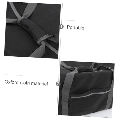 Foldable Heavy Duty Travel Duffel Bag Spacious Sport Bag with Strap Shoe Compartment for Gym Camping Overnight Trips and Traveling3