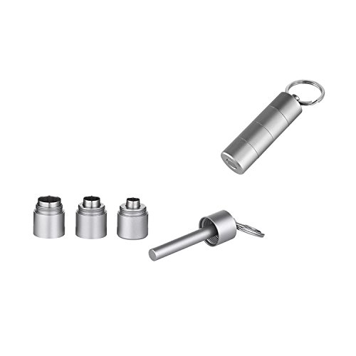 Lifestyle-Ambiente 3fach Zigarrenbohrer Schlüsselanhänger Edelstahl Cover