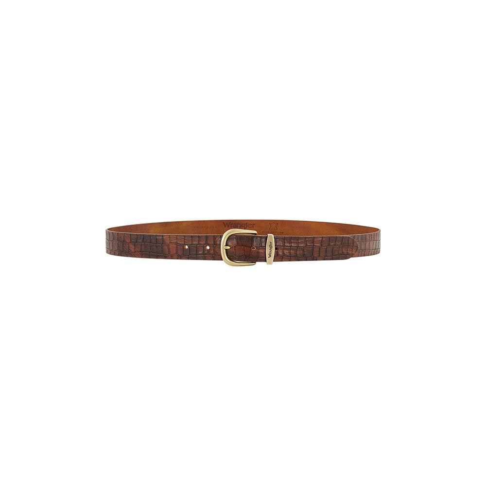 Wrangler Men's Easy Belt, Embossed Alligator, 105