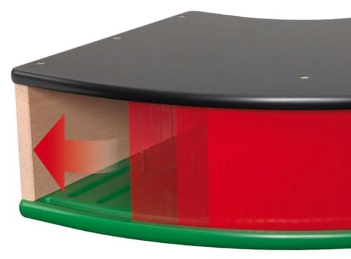 brio world - 33736 grand roundhouse - ultimate train set accessory  accommodates 5 trains  rotating switch turntable  compatible with all railway toys  perfect for kids ages 3