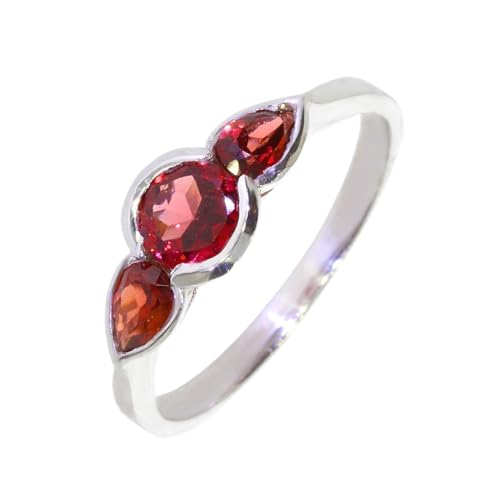 Bague pierre naturelle argent M51 le style français pour vos tenues du quotidien