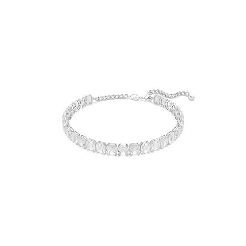 Swarovski Gargantilla Millenia, talla octágono, blanco, baño de rodio