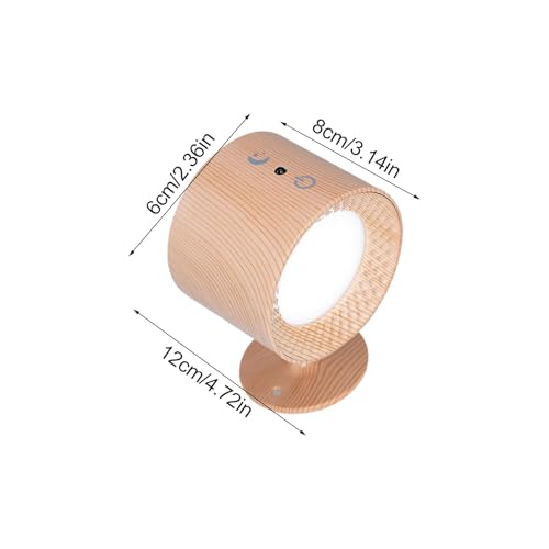 Lámpara de pared LED giratoria RGB con aplique recargable y control remoto 5