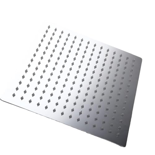 Cabezal de Ducha de baño Tipo Lluvia de latón con Brazo de Cuello de Cisne Cuadrado y Montaje en Pared