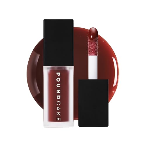 Image of POUND CAKE Cake Theory Plumping Lip Oil | Hydrating & Moisturizing Lip Oil Balm, Lip Gloss, and Lip Mask with Hyaluronic Acid | Clean, Vegan Formula | Lip Plumper Treatment | 0.23 oz, Browning