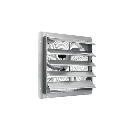 FUSWIP Exhaust Fan, Shutter Exhaust Fan Wall Mount 3500CFM 1500RPM