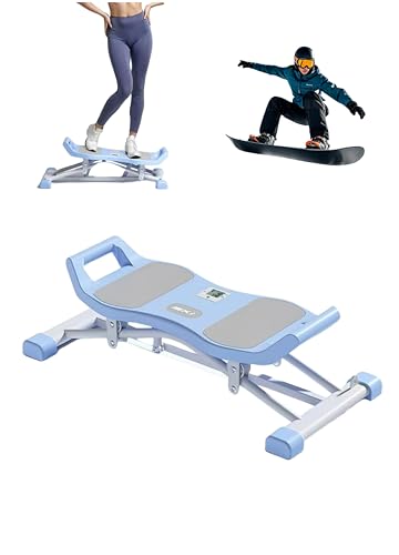 Image of Indoor Simulated ski Machine, Foldable Ski Machine,Wind Resistance Waist Training Ski Simulator,Balancing Machine for Full Body Workout