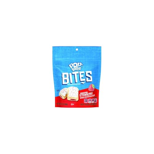 Kellogg's Pop-Tarts Bites Frosted Strawberry Toaster Pastries, 3.5 oz., 6/Carton (KEE25069)