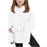 vélo 24 pouces fille décathlon Tissu de haute qualité : ce pull à capuche pour fille est composé à 100 % de polyester avec polaire, doux et agréable pour la peau, garde au chaud et confortable, de sorte que les filles peuvent profiter d'une sensation de port chaude et agréable en automne et en hiver.
