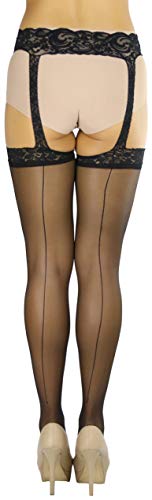 Image of ToBeInStyle Women's Suspender Pantyhose