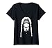 Femme Vaccinated But Socially Distant Mercredi Addams T-Shirt avec Col en V