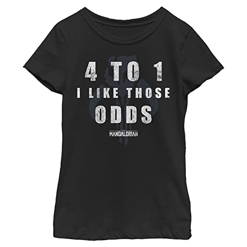 T-shirt Star Wars Mandalorian pour fille en coton noir taille M