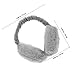 CLISPEED Foldable Gray Plush Earmuffs Women Ear Warmers Outdoor Ear Protection Cover Cold Weather Adult Fashionable Muffs Winter Cold-resistant