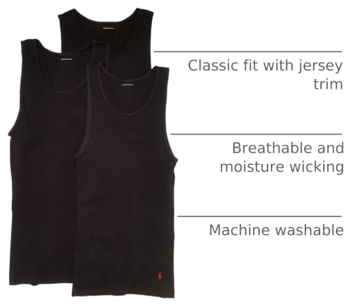 Image of Polo Ralph Lauren Mens Classic Fit Cotton Tanks 3-Packs