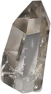 Large polished quartz crystal from Ural Mountains, real clear quartz