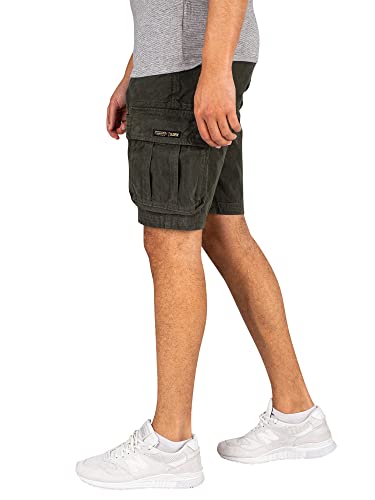 Superdry Mens Organic Cotton Vintage Core Cargo Heavy Shorts, Relaxed Fit Surplus Goods Olive Size 32 #TOP1