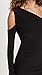 Norma Kamali Women's Shoulder One Sleeve Dress, Black, M