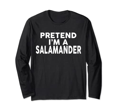 Costume di Halloween con scritta "Pretend I'm A SALAMANDER" Maglia a Manica