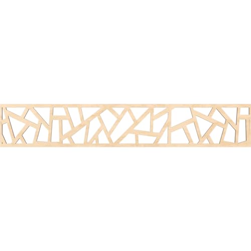 46 5/8"W x 8"H x 1/4"T Harrisburg Fretwork Moulding, Birch