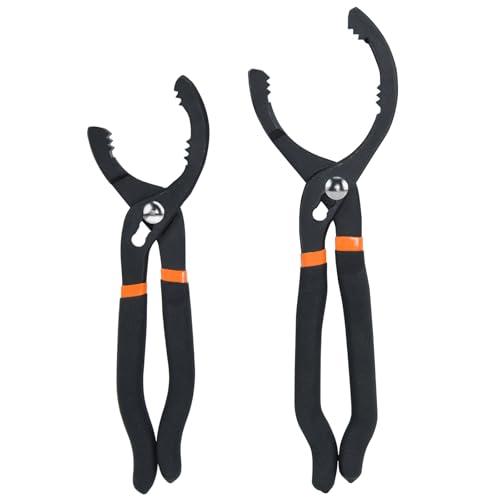 CENWOTL Lot de 2 Clés à Filtre à Huile Réglables 25,4 cm et 30,5 cm - Pince et Outil de Retrait