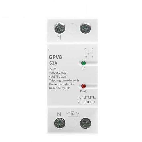 Protección de sobretensión reinstalable 220V GPV8-U para evitar averías por picos de luz