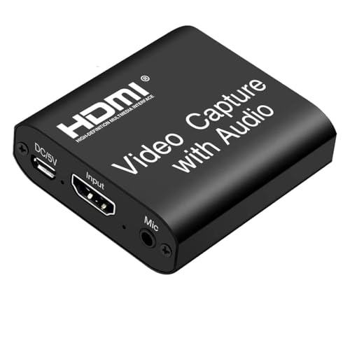 Image of SANCY HDMI Video Capture Card with Audio, USB 2.0 1080P 60FPS Game Capture Device, HDMI to USB Video Recorder for Live Streaming, Compatible with PS4, Xbox One, DSLR Camera, Camcorder, Laptop & PC