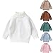 Baby Boys Girls Turtleneck Sweater Long Sleeve Knit Sweaters Newborn Winter Warm Soft Toddler Cozy Pink 2-3 Years