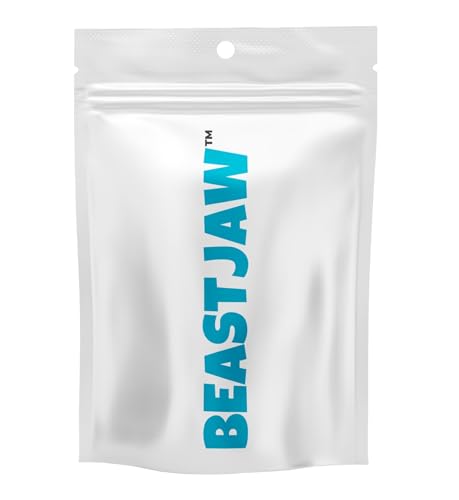 BEASTJAW Energy Support Chewing Gum Supplement with Caffeine, L-theanine, B Vitamins for Focus and Fresh Breath