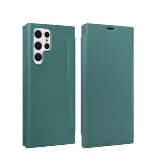 Étui de téléphone pour Samsung S22 Plus flip vert - Protection idéale en déplacement