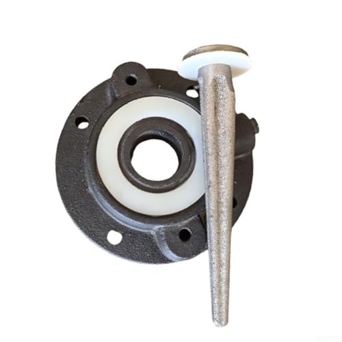 Manuelle Wasserpumpen Gusseisen Kolben mit Kunstlederdichtungen Kompatibel Typ 75 Hand Ersatzset mit Kolben Plus Ventil für Set (Mattschwarz)