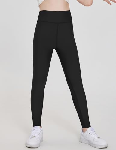 Arshiner Girls Fleece Lined Leggings High Waist Water Resistant Warm Winter Tights Running Athletic Yoga Pants for Kids2