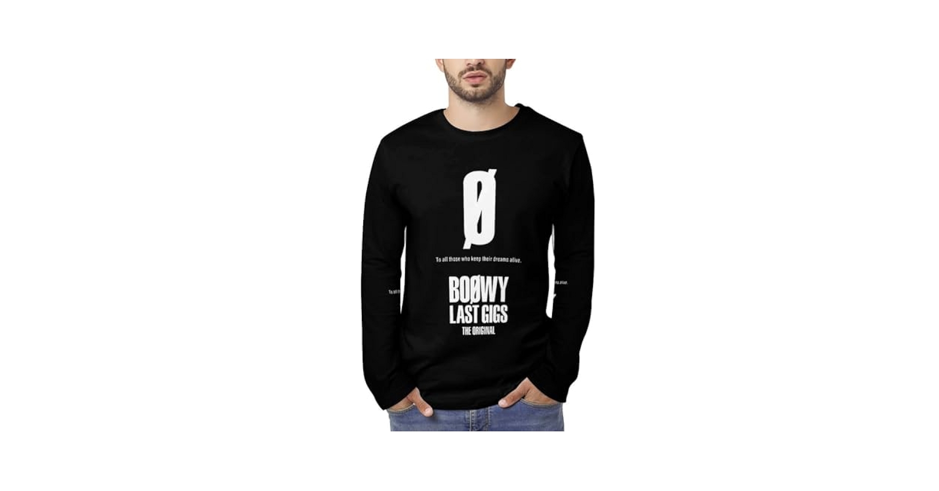 BOOWY　ロングTシャツ Amazon.co.jp: メンズTシャツ ボウイ Boowy Boøwy 半袖 ティー