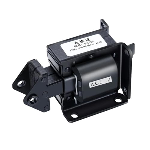 SA-56, AC Push-Pull Traction Electromagnet, Traction Force 12KG, Stroke 40MM 220V 380V(AC 220V)