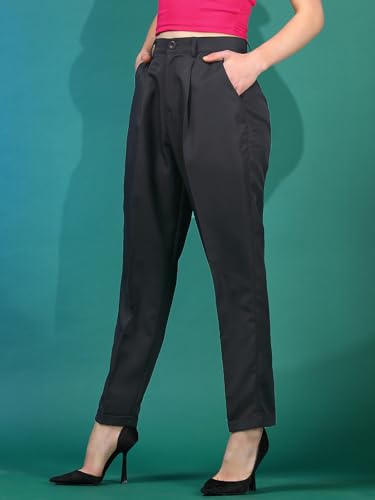 Image of KOTTY Women's High Waist Pleated Wide Leg Trousers
