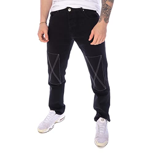 Pegador Thadon Wide Jeans Herren Washed Black Ink 36