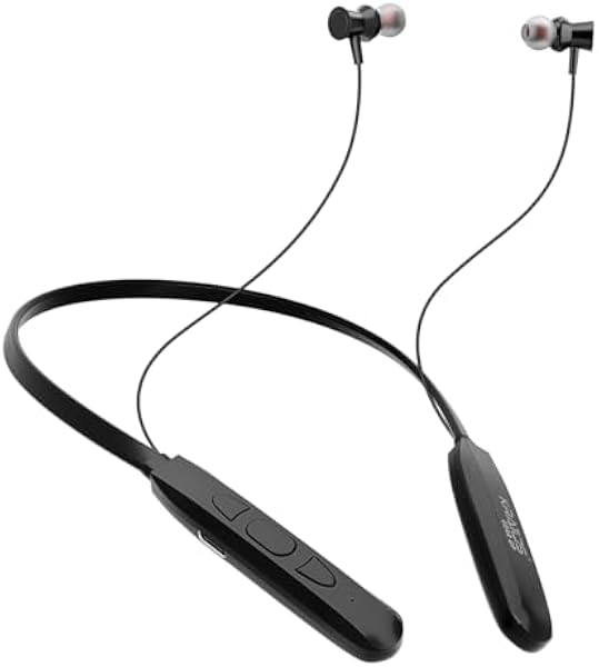 Kratos N1 Neckband Bluetooth Headphones with 30 Hours Playtime with 13mm Drivers, Rich Music Experience, Type C Fast Charging, Neckband Earphones with Voice Assistant & IPX4 Water Resistant
