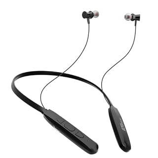 Kratos N1 Neckband Bluetooth Headphones with 30 Hours Playtime with 13mm Drivers, Rich Music Experience, Type C Fast Charging, Neckband Earphones with Voice Assistant & IPX4 Water Resistant