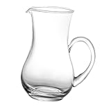 Pichet en verre – les bords et les coins sont polis et lisses, et sa stabilité est excellente, aucun risque de chute