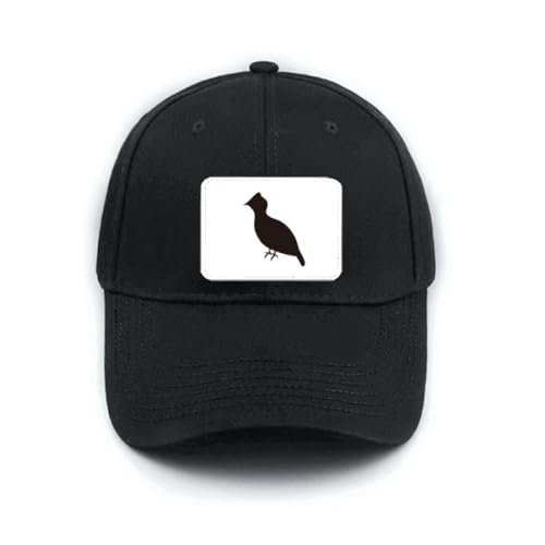 Casquette de baseball classique noire réglable par Black Grouse