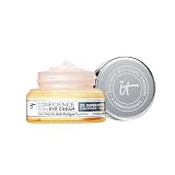 IT Cosmetics, Crema para el Contorno de Ojos Antiedad, Corrige el Color e Ilumina, Combate las Líneas de Expresión, Fórmula con Colágeno y Ácido Hialurónico, Confidence In an Eye Cream, 15 ml