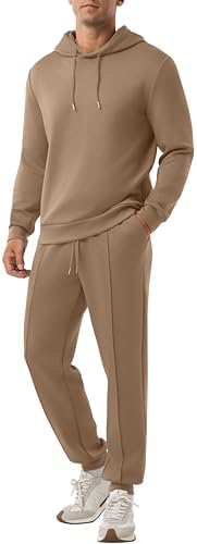 PrinStory Men's Tracksuit 2 Piece Drawstring Hoodie Sweatsuits Jogging Suits Casual Outfits for Men