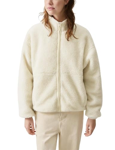 Watashi Women's Sherpa Jacket Faux Fur Coat Fleece Outerwear Zip-up with Pockets2