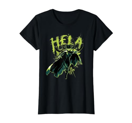 Marvel Hela Thor Ragnarok Goddess of Death T-Shirt, Women, Black, X-Large