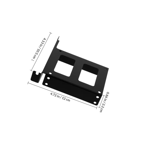 Soporte metálico para disco duro PCI Slot negro miniatura 2