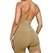 BaseTry Shapewear Bodysuit for Women Tummy Control Seamless Sculpting Hip Enhancer Body Shaper (Chestnut Brown, XL)